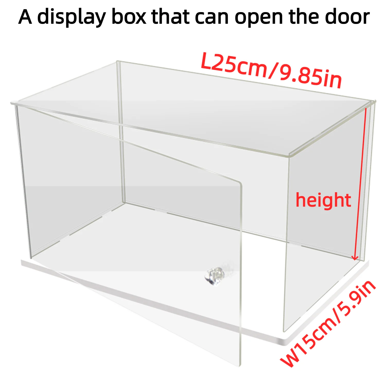 Elegant Display Box with Crystal Handle - Versatile Storage and Presentation Solution