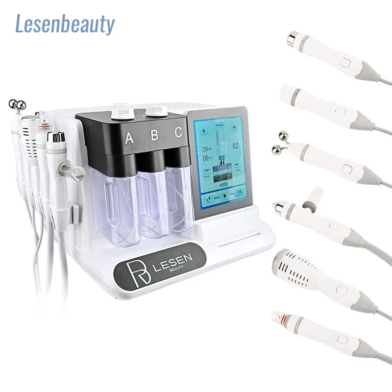 

6 in 1 RF Water Facial Machine Deep Cleansing Aqua Peeling Tightening Hydro Dermabrasion Skin Care Spa Beauty Massager