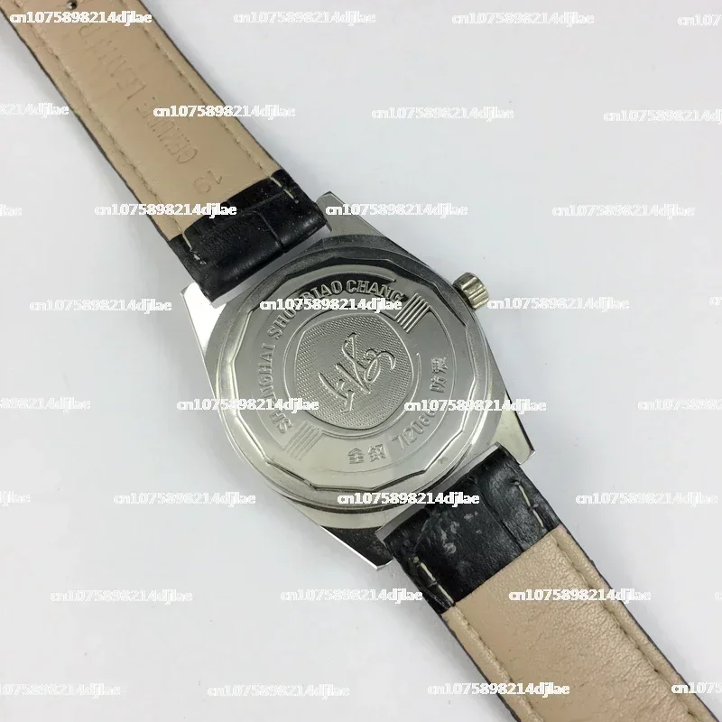 상하이 시계 공장 올스틸 충격 방지 대형 시계, 수동 기계식 시계, 직경 38mm, 오리지널 재고