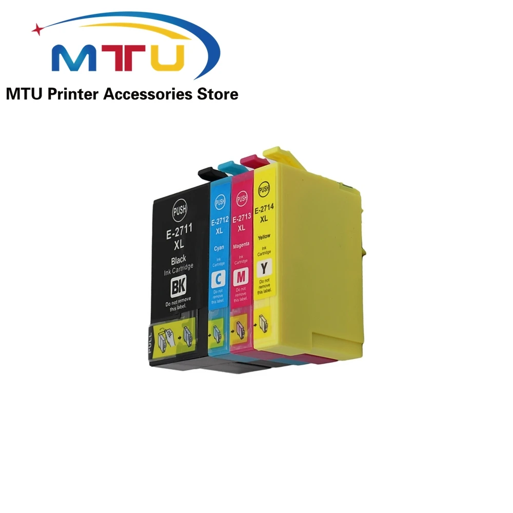 27XL T2711 T2714 Ink Cartridge For Epson WorkForce WF7110 WF7610 WF7620 WF3620 WF3820 WF3640 3640D 7110DTW 7610DWF 7620D 1Set