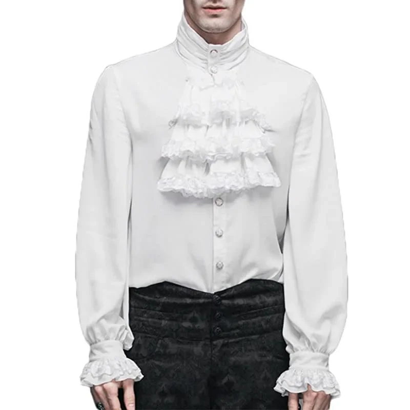 

Man Renaissance Shirt Steampunk Pirate Top Inside Matching