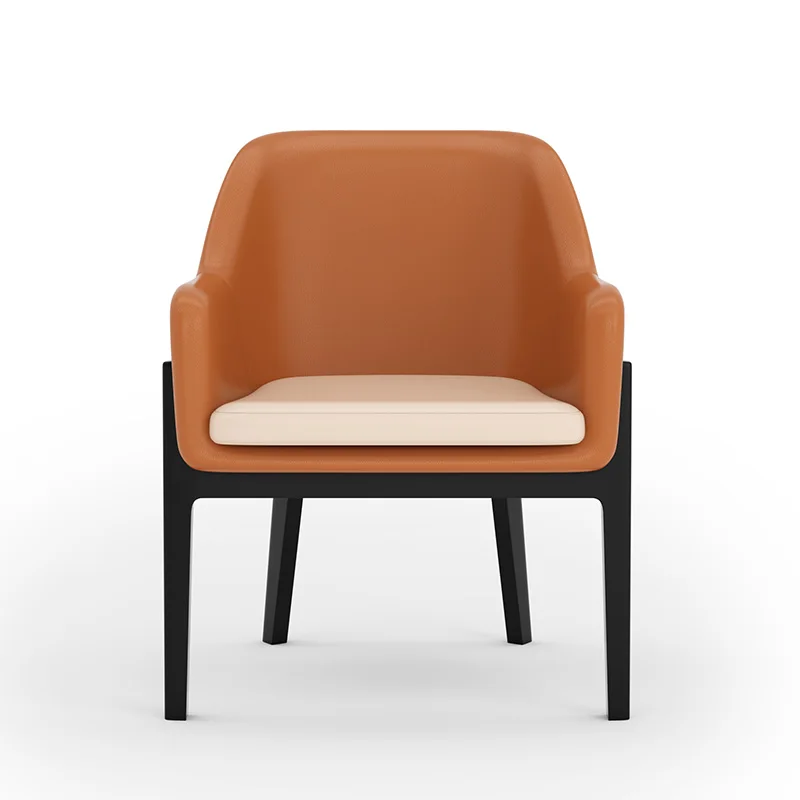 Foshan Furniture Factory Muebles Para La Casa Leather Chair Leather Sofa Chair Indoor Coffee Armchair