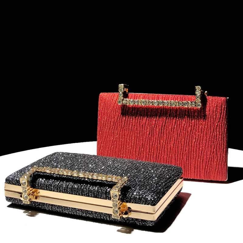 Royal Blue Bags Pleated Sling Clutch Evening Bag Female Cross Body Clutch Purses Bride Wedding Tendance Women's Handbag