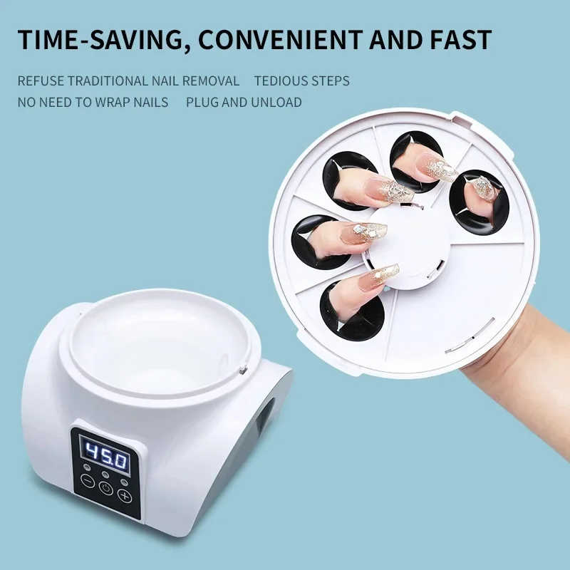 Electric Steam Gel Nail Remover Armor Removal Tool Acrylic Nail Polish Removal Box Nail Tools Home Beauty Salon Nail Remover 5