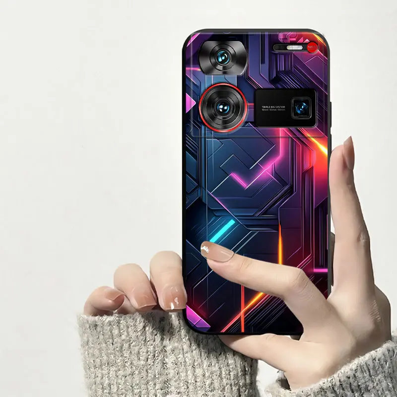 Shockproof Soft Silicone TPU Phone Case with Cat and Dog Design - Back Cover s