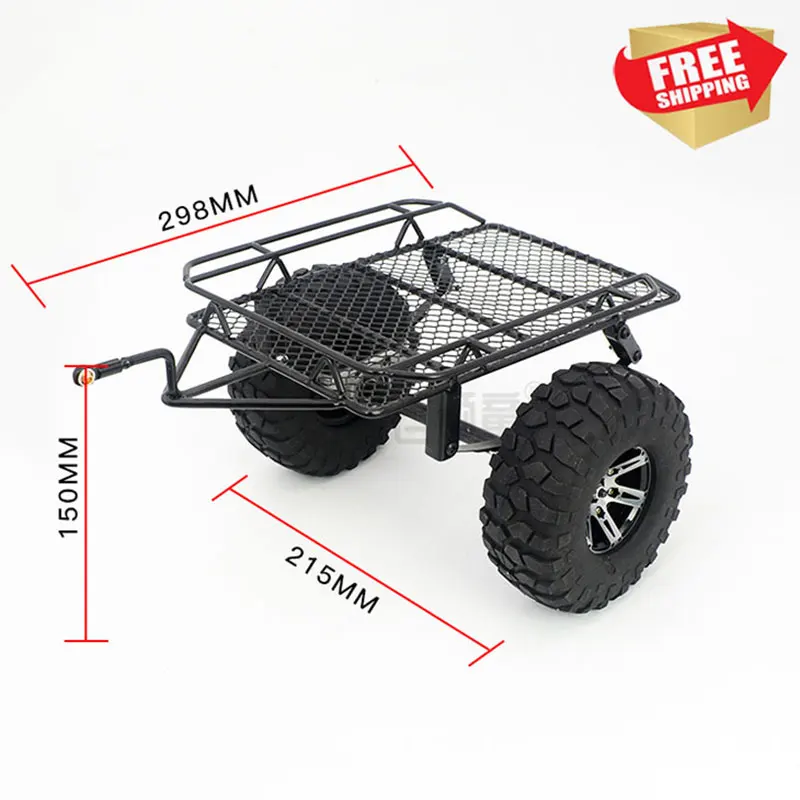 

RC radio control car metal trailer bucket for Traxxas t4 t6 axial D90 SCX10 trx4 option parts