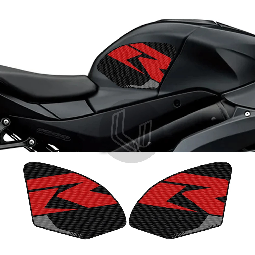 

Motorcycle Tank Pad Protector Sticker Decal Anti-slip Gas Knee Grip Tank Traction Pad Side For SUZUKI GSX-R1000 GSXR1000 2017-22