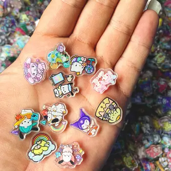 산리오 아크릴 패치 헬로 키티 수제 DIY 소모품 액세서리, 냉장고 자석 키 체인 펜던트, 2cm 상품 이미지