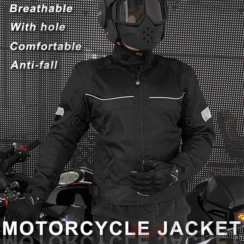 Motorcycle Jacket Vemar Summer Men's Motocross Protective Gear Coat Racing Reflective Oxford Clothing