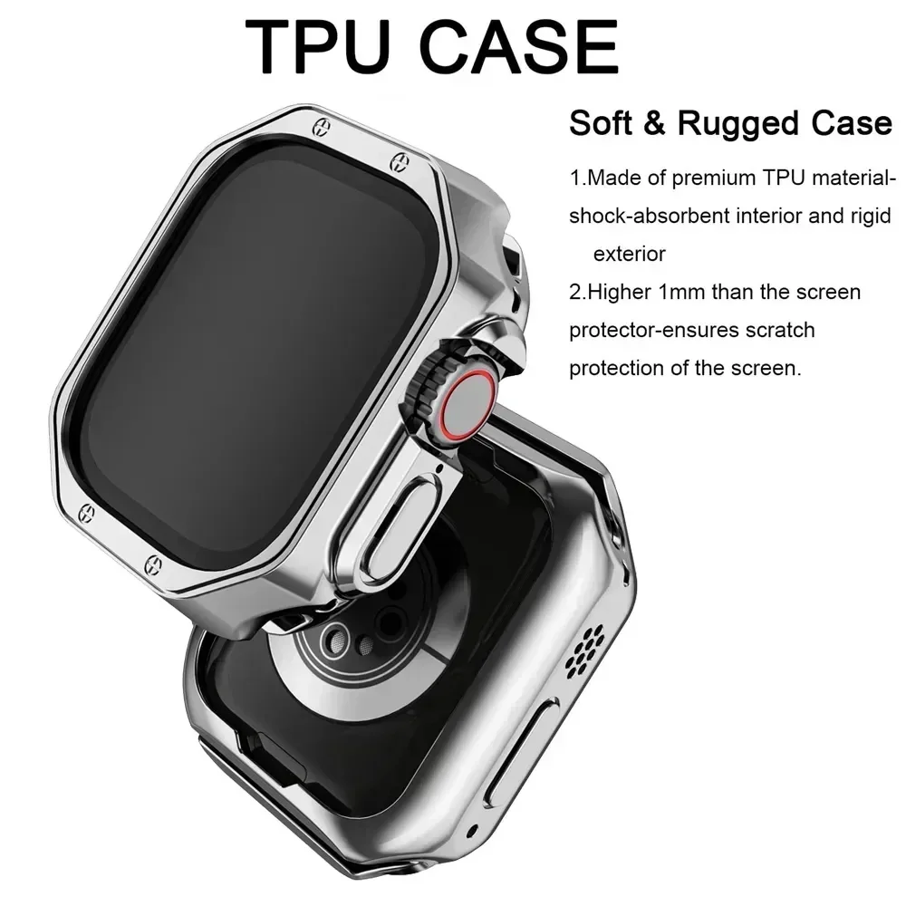 Stainless Steel Watch Strap with Soft TPU Protector Cover