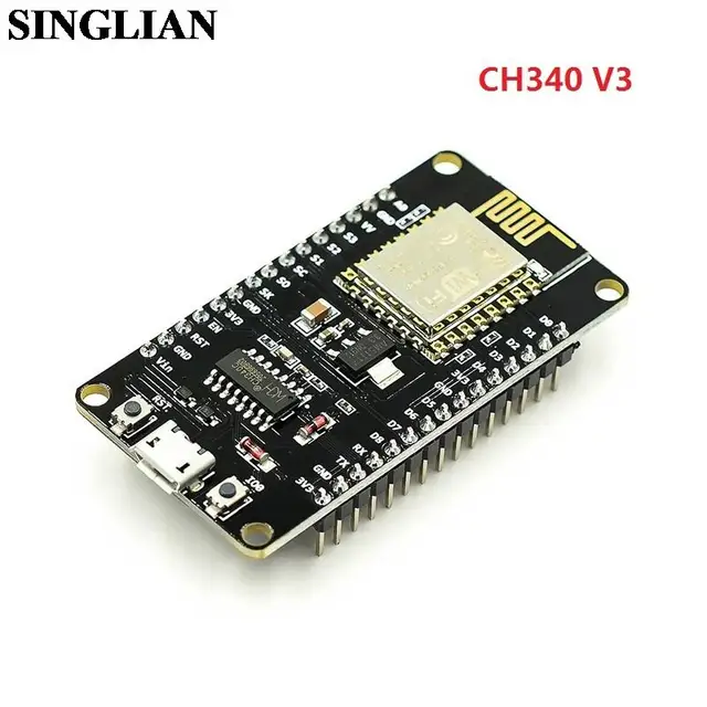 ESP8266 Последовательный модуль Wi-Fi NodeMcu Lua WIFI V3 Плата разработки Интернета вещей CH340 + базовая плата NovaMcu 3