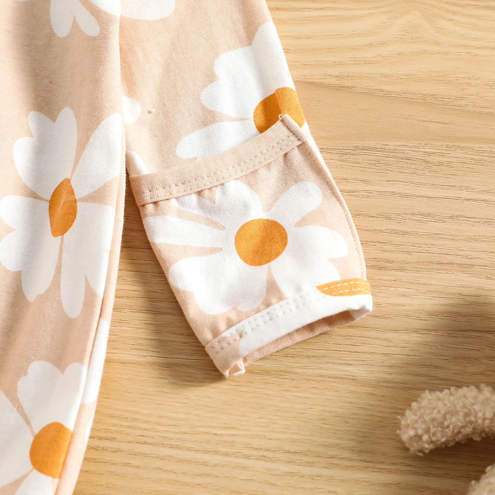 Newborn Baby Girl Sleep Sack Sets, Long Sleeve Flower Printed O-Neck Sleeping Pocket + Cute Headband Suits Sleeping Bags