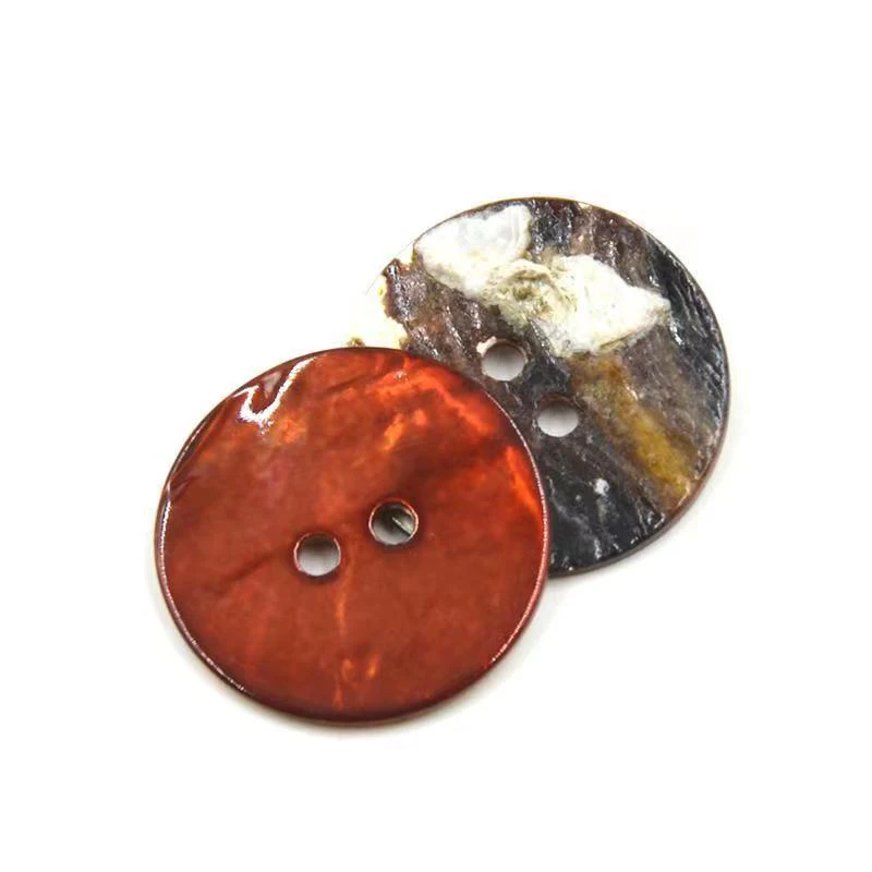 20pcs/lot Natural Shell Sewing Buttons Color Mother of Pearl Shell Round Buttons 2 Holes for Clothing DIY Garment Accessories 5