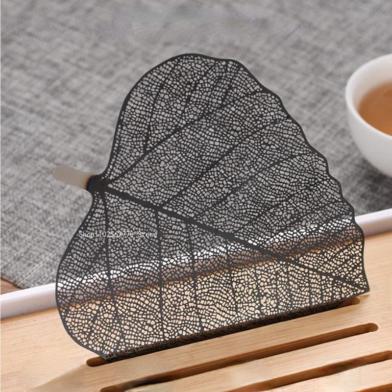 Creative Stainless Steel Tea Strainer Bodhi Leaf Shape Thickened Separation Mesh Household Indoor/office Tea Ceremony Supplies
