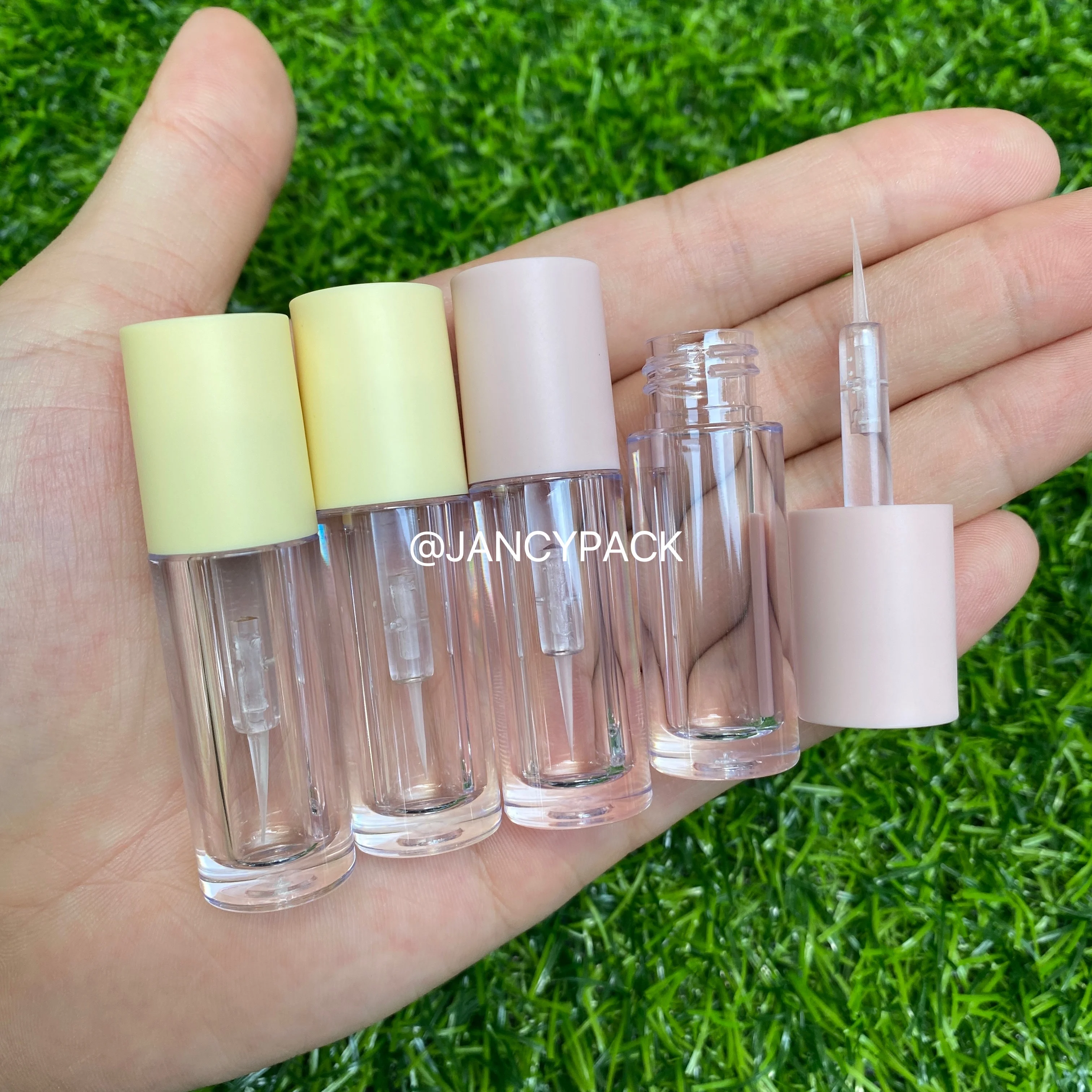 

1.5ML Pink Yellow Empty Liquid Eye Lash Eyelash Bottle Eyeliner Container Make Up Tube Liquid Eye Liner Transparent Tube