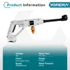 YOFIDRA Electric 6-In-1 High Pressure Car Washer Gun Cordless 100Bar Home Garden Cleaning Water Spray Gun for Makita 18V Battery 5