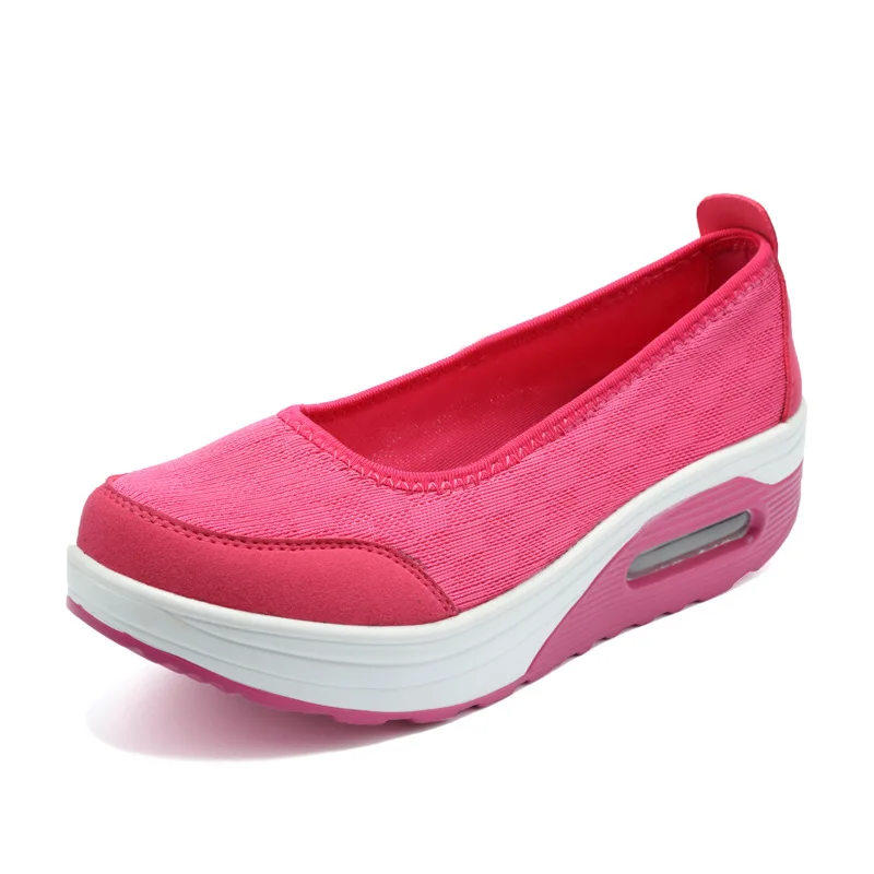 Estate Autunno Donna Platform Flats Mocassini Sneakers Casual Cuscino D'Aria Comfort Plain Slip-On Lady Boat Shoes