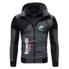Fashionable men's motorcycle double-layer double zipper jacket brand Benelli logo  jacket outdoor windproof motorcycle top 5