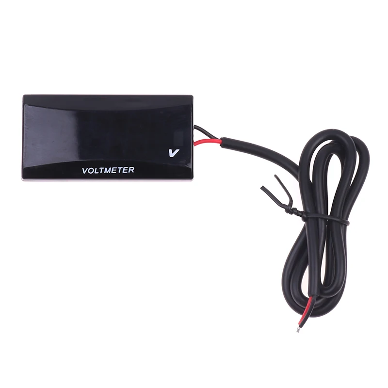 Mini LED Display Digital Voltmeter Panel Volt Voltage Meter Tester Reverse Connection Protection 12V For Car Motorcycle Universal