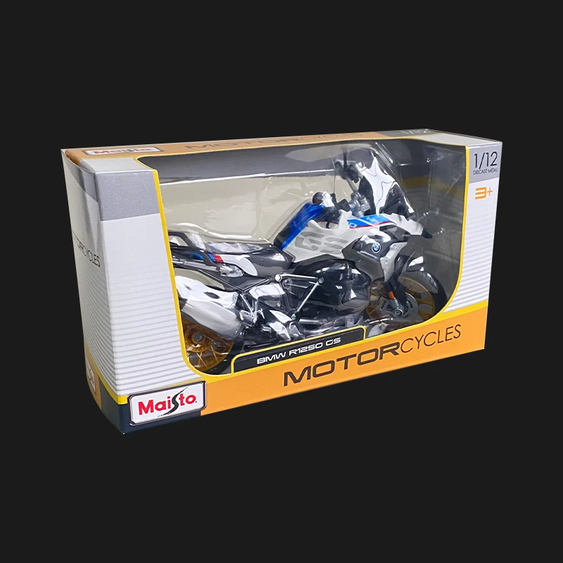 Maisto 1:12 BMW R1250 GS modello di moto statico Die Cast veicoli