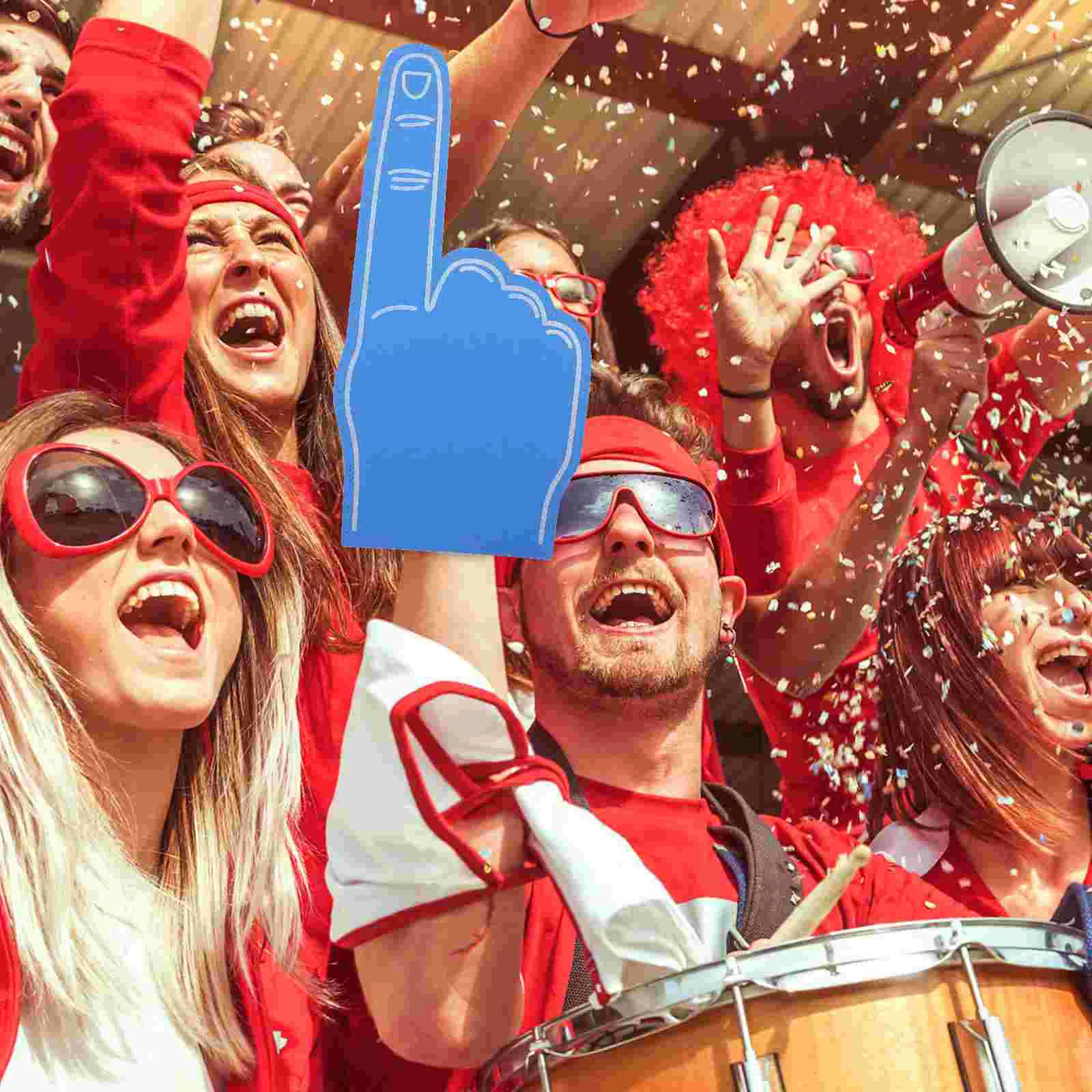 3pcs Black Soft EVA Foam Fingers Cheerleading Hands Sports Accessories Noise Maker Foams Finger For Games Souvenirs Team Sports