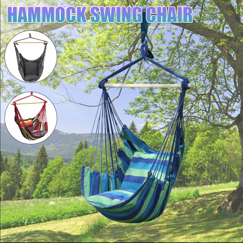 Portable Swing Chair Garden Outdoor Camping Cushion Portable New Model  Multiple Color Options — view 2