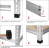 Medium Duty Storage Shelving Single Post Press Board Shelf - 48 x 18 x 72 Inches 3