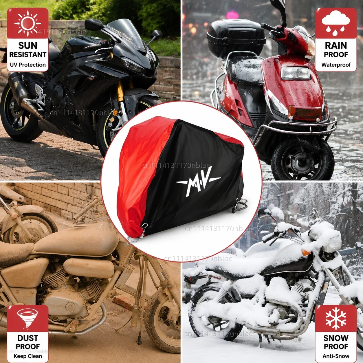 Waterproof Dustproof UV Protection Motorcycle Cover