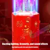 Portable Firework Bubble Machine Automatic Bubble Blower With Music electronic automatic landing For New Year Birthday Party 1