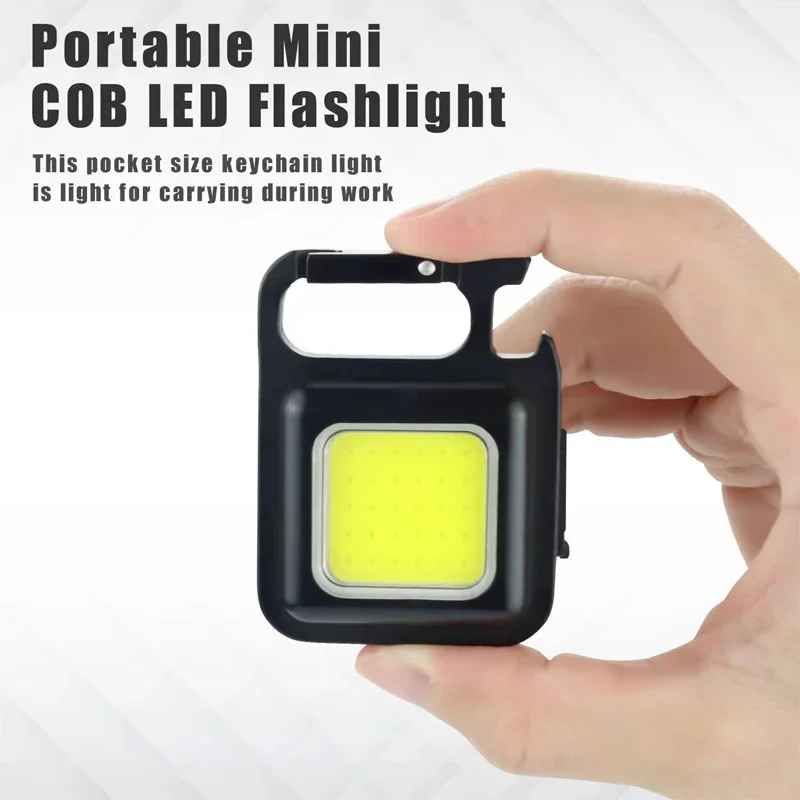 Yuandan 1000lm Mini Flashlight – Rechargeable 7-Mode Keychain Light With Magnet & Bottle Opener