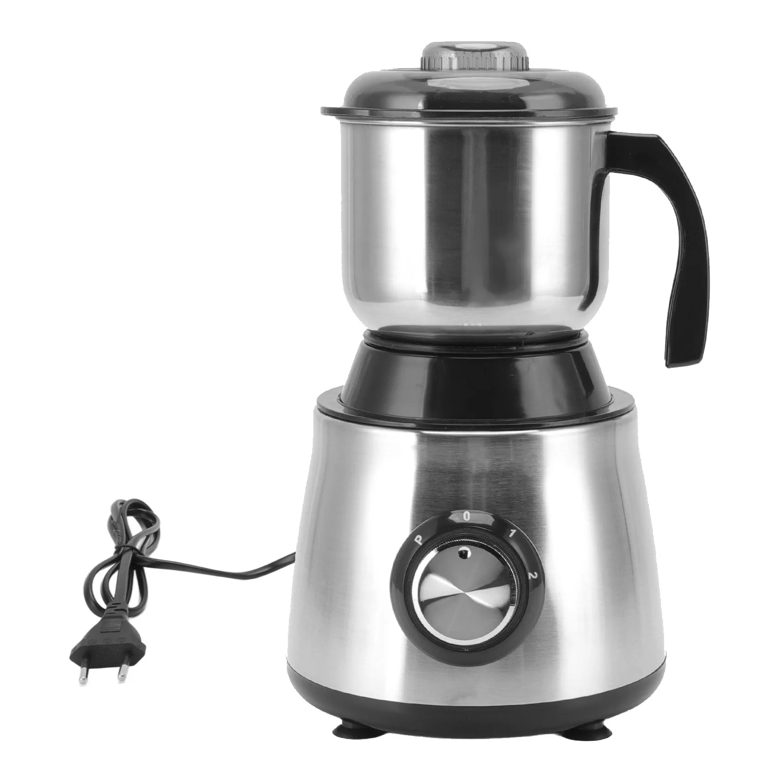 

Coffee Bean Grinder Convenient Two Speeds Low Noise Stainless Steel High Efficient Coffee Grinding Machine for Kitchen