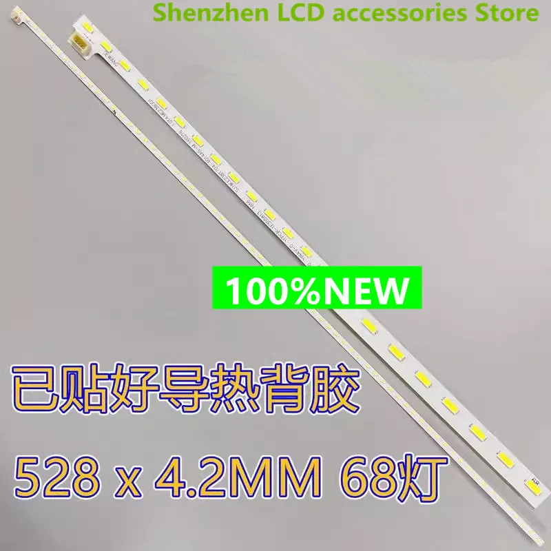 Per Hisense 24 N3F Hk238Wledm-Jk34H Pn238Ct02-14 68Led 4Pin 528Mm 100% Nuova Striscia Di Retroilluminazione A Led