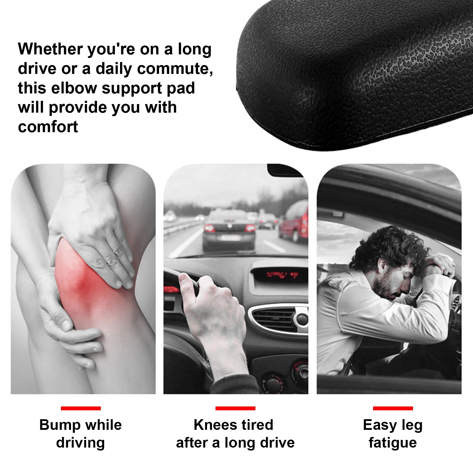 2Pcs Car Armrest Pad Soft Leather Car Knee Cushion Universal Car Door Armrest Pads Comfortable Car Arm Rest Elbow Pads