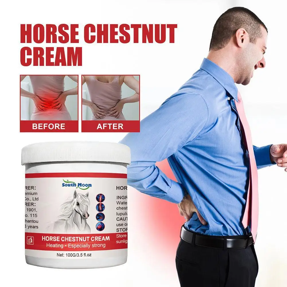 100g Horse Chestnut Pain Relief Ointment Cervical Spine Pain Disc Ointment Relief Knee Lumbar Joint Herniation B8Y5 pain analgesic cream