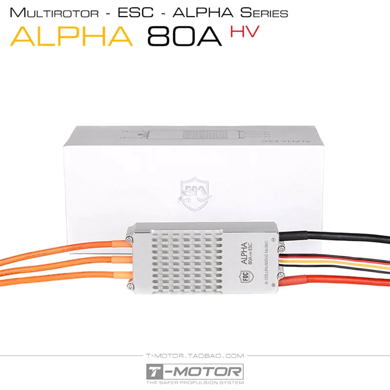 

T-motor ALPHA 80A 6S~12S HV FOC ESC For Helicopter Multi-rotor Quadcopter UAV RC Drones