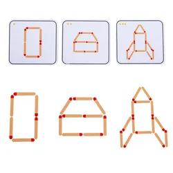 Montessori Matches Puzzles Toys DIY Math Board Game Thinking Match Logic Training Educational Toys For Kids Birthday Gift