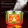Household 304 Stainless Steel Gas Induction Cooker General Explosion-proof Pressure Cooker Small Thickening Large Capacity 4