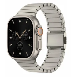 Men's Titanium Magnetic Buckle Bracelet - Apple Watch 45mm (Ti)
