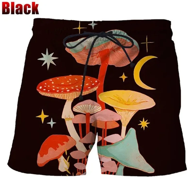 Bermuda Mushroom Men Beach Shorts Outdoor Short Pants Streetwear Hawaiian Swim Trunks Y2k Board Shorts Fitness Quick Dry Shorts 4