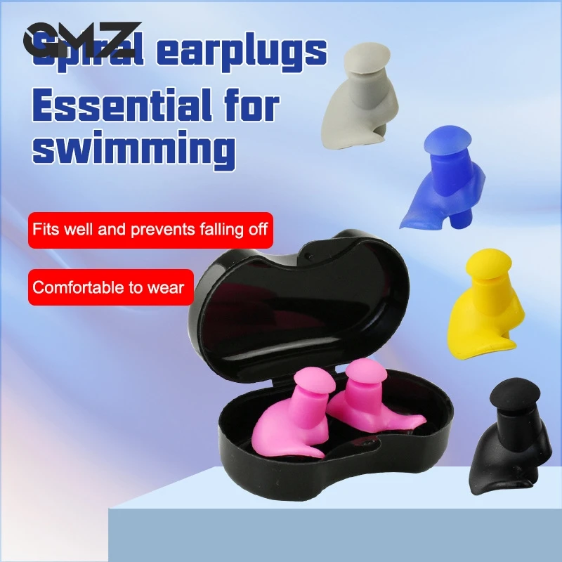 

Waterproof Spiral Swimming Silicone Earplugs Nose Clip Set Anti-noise Surfing Diving Outdoor Sports Swimming Diving Supplies