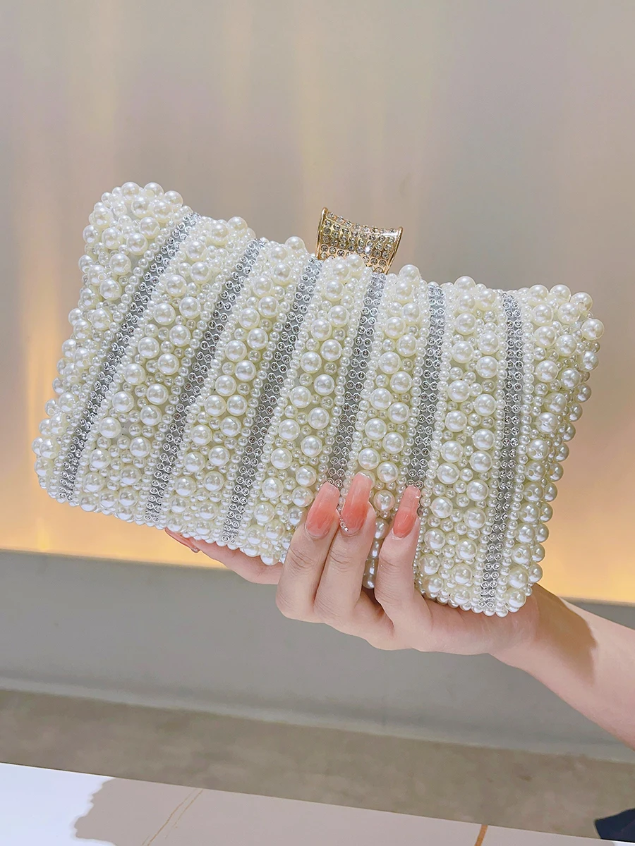 White Pearl Clutch – Forever Jewels India