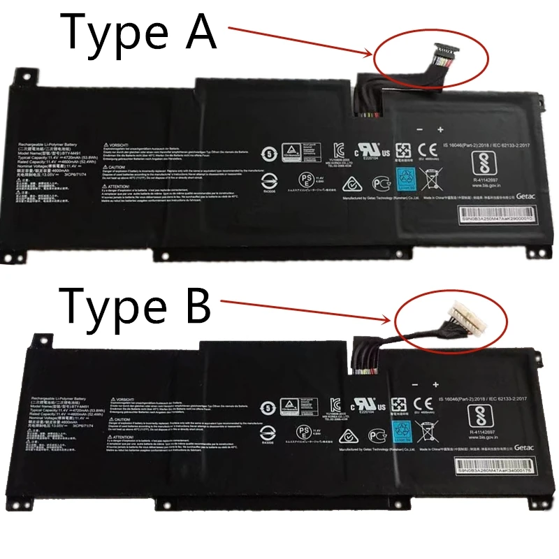 SupStone Original BTY-M491 Laptop Battery For MSI Modern 15 A10M-014,A10RAS-258 A10RB-041TW A10RD A11M A11SB-059 A4MW Prestige14