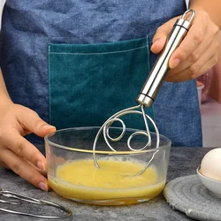 Stainless Steel Dough Whisk Egg Mixer Hand Mixer Artisan Blender For Bread Pastry Danish Dough Hand Mixer Kitchen Baking Tools