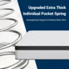 10 In Twin Mattress, Hybrid Mattress in a Box w/ Independent Spring, Soft & Comfort Medium Firm Twin Size Mattress, Edge Support 3