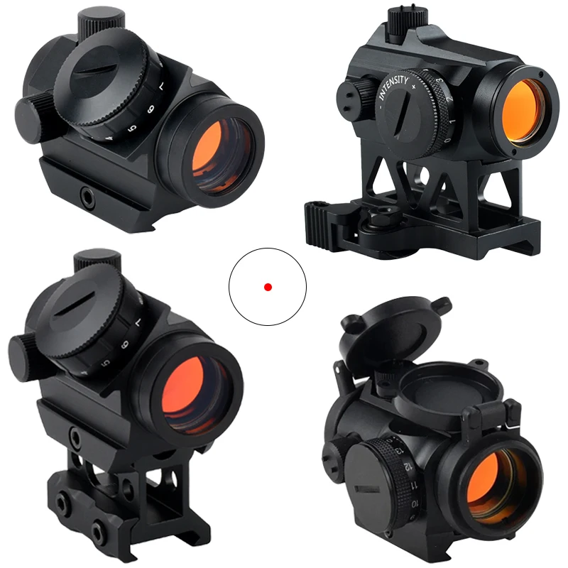 

Tactical 1x25 Red Dot Sights Optic Reflex Scope 2MOA Shockproof Gun Riflescopes Compact Red Dot Collimator Fit Hunting Shooting