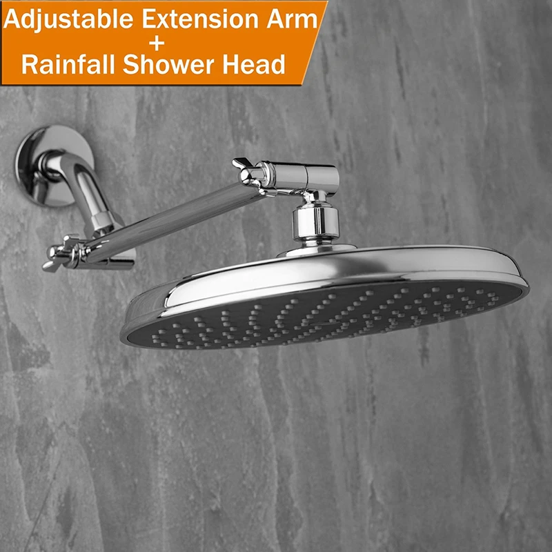 Description Picture 3 of itemHigh Quality Nine-inch electroplated finished top spray shower with adjustable shower arm