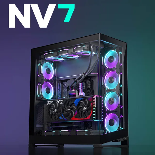 PHANTEKS NV7 ARGB Full Tower Ocean View Room Desktop Computer Case, Two-way  Placement Support EATX 360 Water Cooling 2x RTX4090 - AliExpress