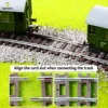 Ho scale 1/87 Train Track Model Railway  Be Powered Nickel Silver Narrow Gauge Curved Track Turnout Track Model 3