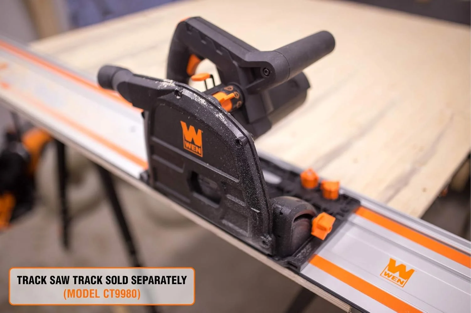 Plunge Cut Circular Saw Bundle with 100-Inch Track Saw Guide Rail and Adapters Brand: WEN