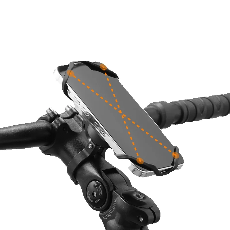 New silicone strap bicycle navigation clip mountain riding accessories phone holder_voghion.com
